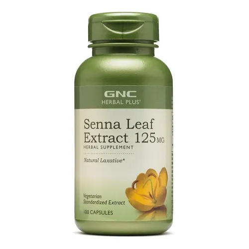 Herbal Plus Senna Leaf 125mg, Extract Frunze Senna, 100 capsule, GNC