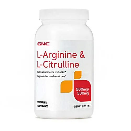 L-Arginine & L-Citrulline, L-Arginina si L-Citrulina, 120 tablete, GNC