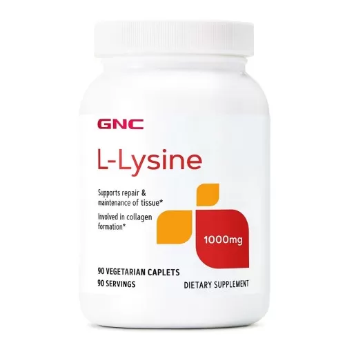 L-lysine 1000 Mg, 90 tablete, GNC