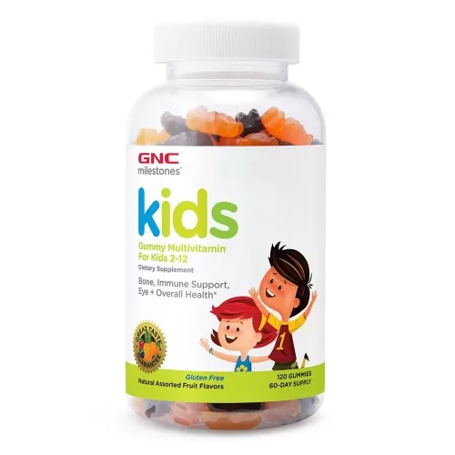 Jeleuri Multivitamine Milestones pentru Copii 2-12 ani, 120 buc, GNC
