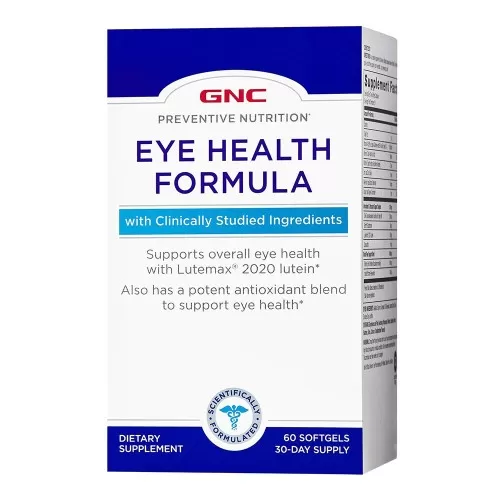 Preventive Nutrition Eye Health Formula pentru Sanatatea Ochilor, 60 capsule, GNC