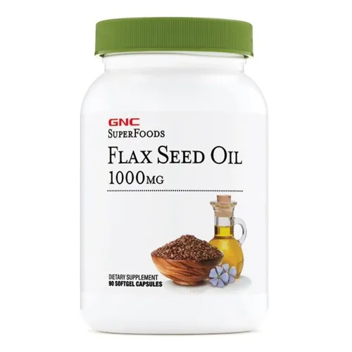 Ulei Seminte In SuperFoods Flax Seed Oil 1000mg, 90 capsule, GNC