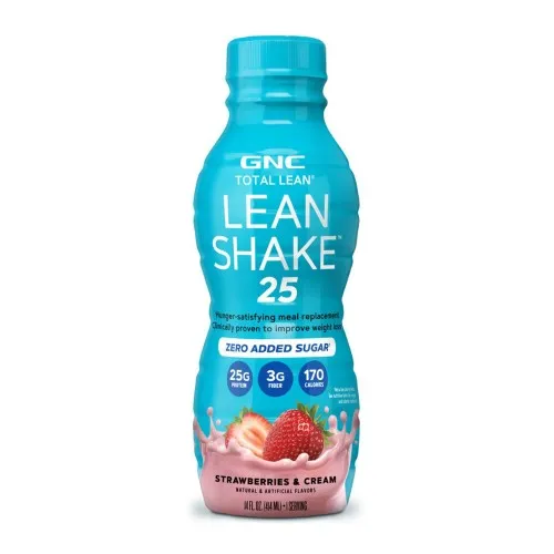 Shake 25 Proteic cu Aroma de Capsuni si Frisca, 414ml, GNC Total Lean