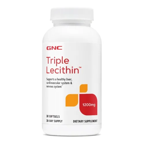 Lecitina Tripla 1200 mg, 30 cps, GNC
