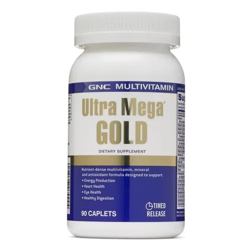 Ultra Mega Gold Multivitamine si Minerale, 90 tablete, GNC