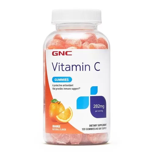 Vitamina C 282mg Jeleuri cu Aroma de Portocale, 120 jeleuri, GNC