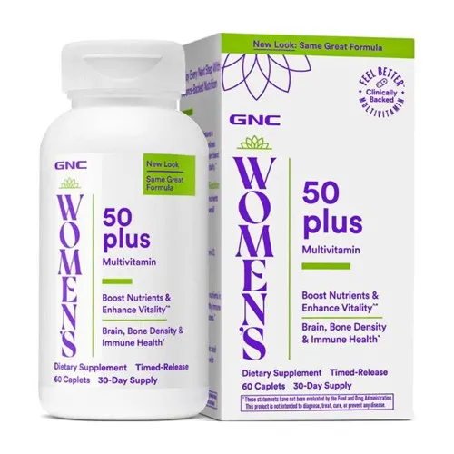 Gnc Women's 50 Plus, Multivitamine Si Minerale Pentru Femei, 60 Cps