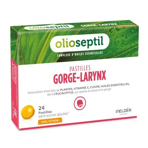 Gorge Larynx Olioseptil, 24 pastile, Ineldea Laboratoires