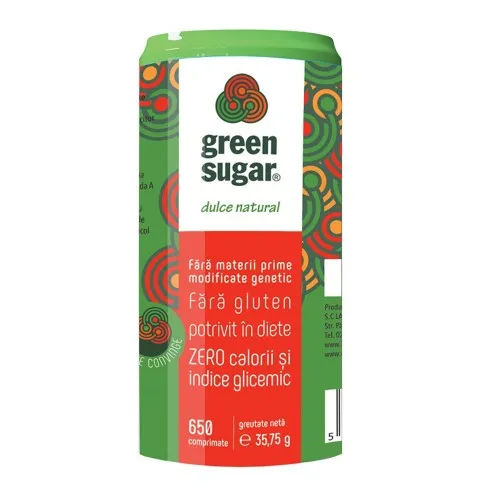 Green Sugar Indulcitor Stevie, 650 comprimate, Remedia