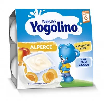 Gustare cu caise Yogolino, 4 x 100g, Nestle