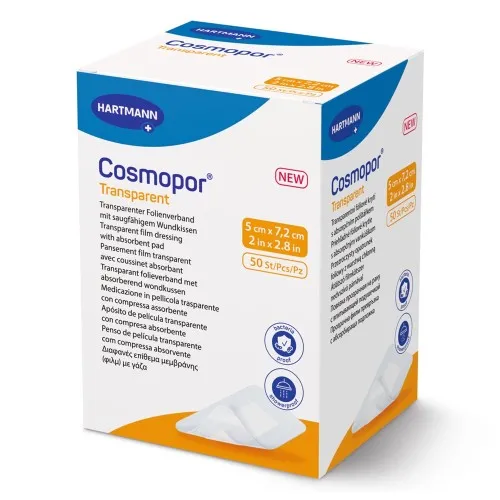 Cosmopor Steril Transparent 5/7.2cm, 50 bucati, Hartmann