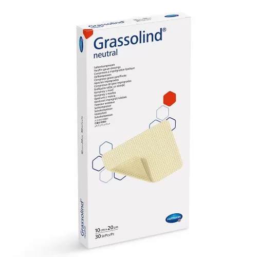 Comprese sterile 10 x 20cm, 30 bucati, Grassolind