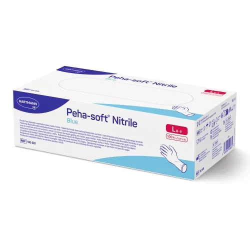 Manusi Nitril Albastre L Nepudrate Peha Soft, 100 buc, Hartmann