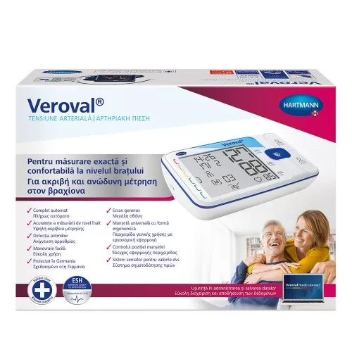 Tensiometru de brat Veroval, 1 bucata, Hartmann