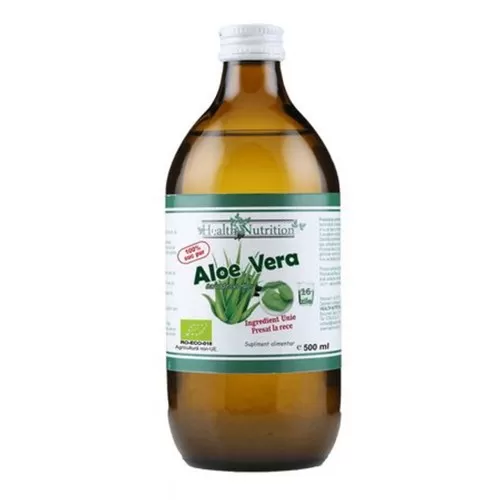 Health Nutrition Bio 100% Aloe Vera Suc Pur x 500 ml