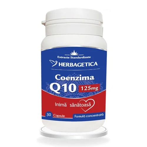 Coenzima Q10 125mg, 30 capsule, Herbagetica