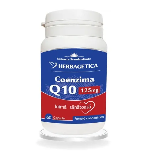 Coenzima Q10 125mg, 60 capsule, Herbagetica