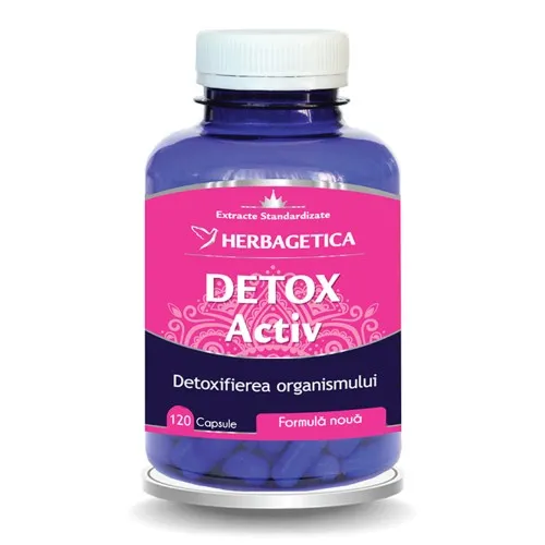 Detox Activ, 120 capsule,Herbagetica