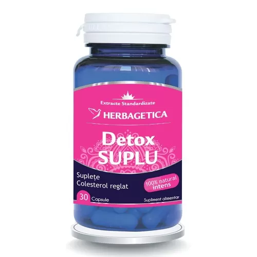 Detox Suplu, 30 capsule, Herbagetica