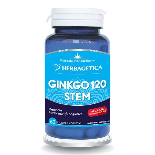 Ginkgo 120+ Stem, 60 capsule, Herbagetica