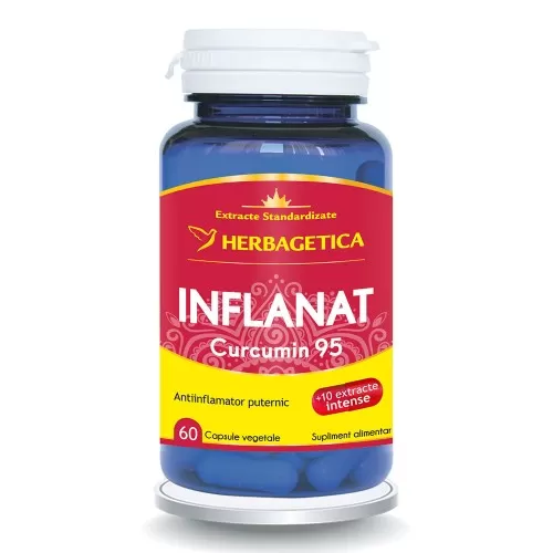 Inflanat+ Curcumin95, 60 capsule vegetale, Herbagetica