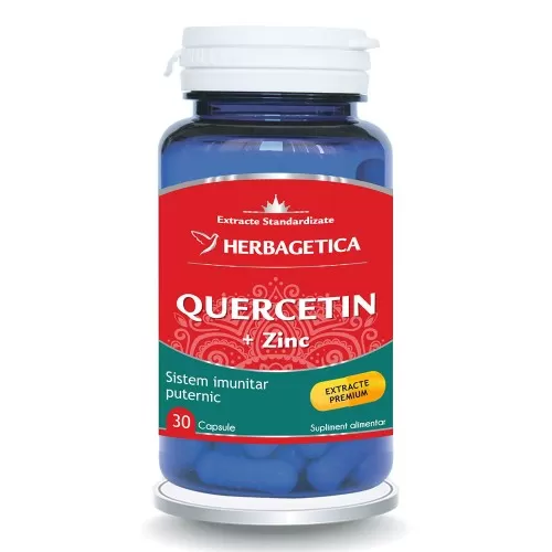 Quercetin + Zinc, 30 capsule, Herbagetica