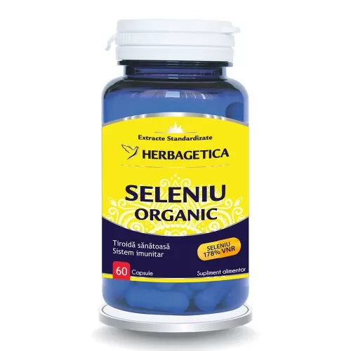 Seleniu Organic, 60 capsule, Herbagetica