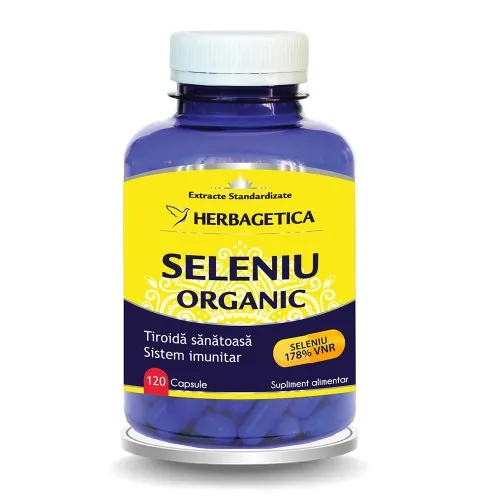 Seleniu Organic, 120 capsule, Herbagetica