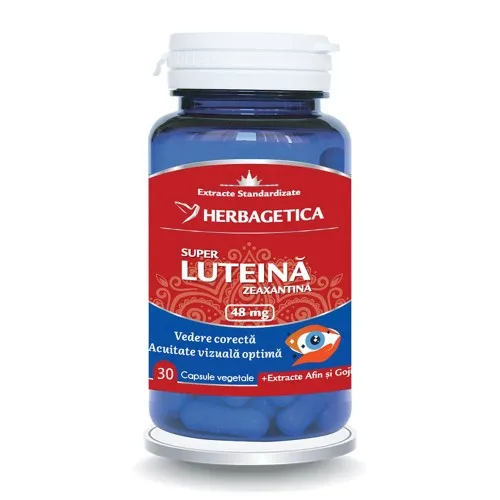 Super Luteina Zeaxantina, 30 capsule, Herbagetica