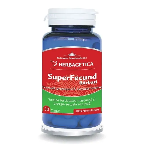 SuperFecund Barbati, 30 capsule, Herbagetica