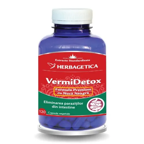 VermiDetox, 120 capsule, Herbagetica