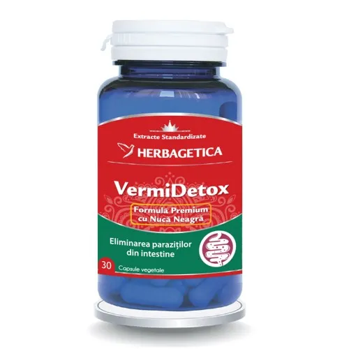 VermiDetox, 30 capsule, Herbagetica