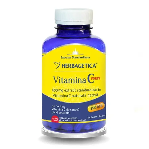 Vitamina C Forte 400mg, 120 capsule, Herbagetica