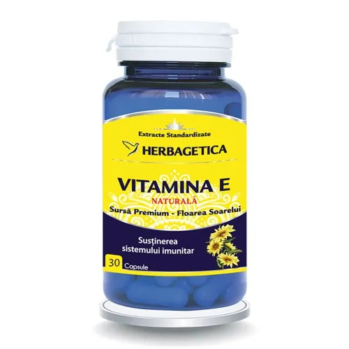 Vitamina E Naturala, 30 capsule, Herbagetica