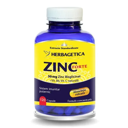 Zinc Forte, 120 capsule, Herbagetica
