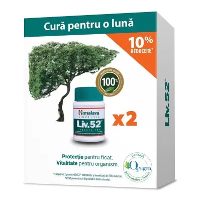 Pachet Liv 52, 100+100 tablete, Himalaya