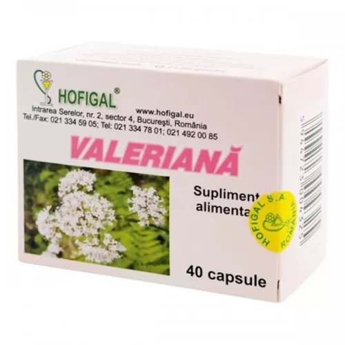 Valeriana, 40 capsule, Hofigal