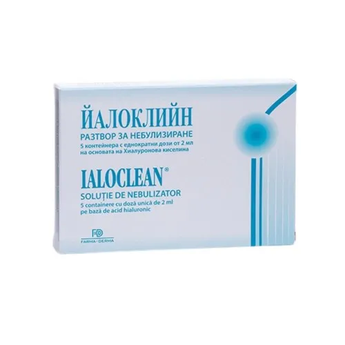 Ialoclean solutie pentru nebulizari 2 ml, 5 monodoze, Farma-Derma