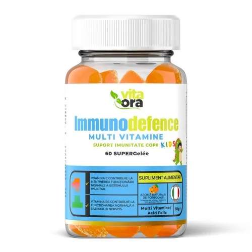 Jeleuri cu aroma de portocale Immunodefence Kids, 60 bucati, Vita Ora
