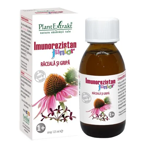 Imunorezistan Junior Raceala si Gripa, 125 ml, PlantExtrakt