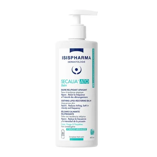 Balsam fluid calmant, relipidant cu absorbtie rapida pentru piele atopica Secalia ATO Balm, 400 ml, IsisPharma
