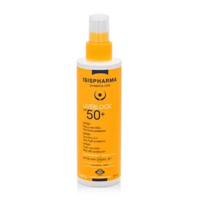 Spray cu protectie solara UVEBLOCK SPF 50+, 200 ml, Isis Pharma