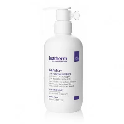 Gel de spalare emolient Ivahidra+, 500ml, Ivatherm