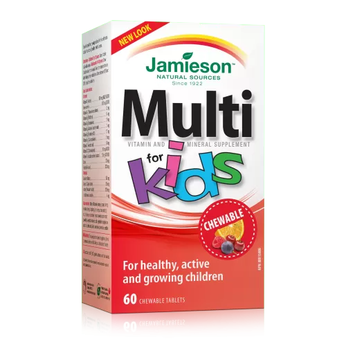 Multivitamine si Minerale pentru copii, 60 comprimate masticabile, Jamieson