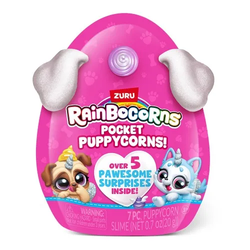 Jucarie de Plus Mini Pocket Argintie +3 ani - Rainbocorns