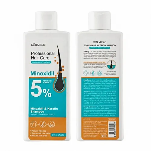 Șampon de păr profesional cu minoxidil si keratina, Kormesic, 265 g - Romtox