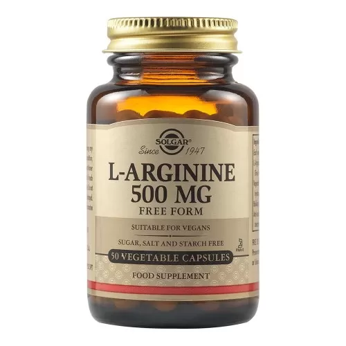 L-arginina 500mg, 50 capsule, Solgar