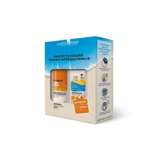 La Roche Posay Anthelios Spray Invizibil SPF50x200ml+Dermo Pediatrics Lapte Copii SPF50x100ml(Cadou)