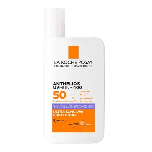 Fluid Anti-pigmentare SPF50+ Protecție solară foarte ridicată împotriva radiațiilor UV și a petelor pigmentare Anthelios UVMune 400, 50ml, La Roche-Posay