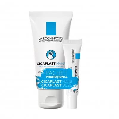 La Roche Posay Cicaplast Crema de Maini x 50ml + Cicaplast Levre x 7.5ml (Cadou)